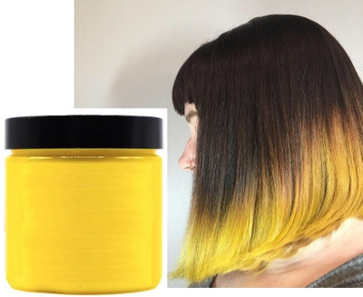 Yuency WASHABLE Wax For Strong Hold And Volume For Highlights Hair Wax , YELLOW