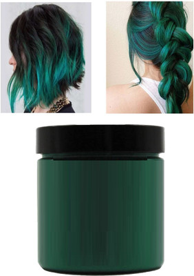 Luster Shine Washable Temporary hair color wax , DARK GREEN