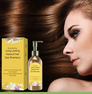 GLAMMIA Japani Hair Dye Shampoo For All Hair Shades for Daily Use , Black