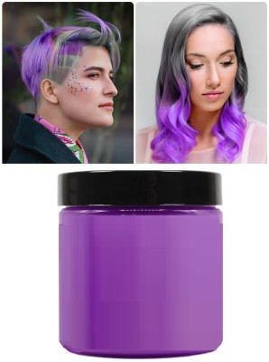 Luster Shine Purple Temporary Hair Color Wax Dye Hair Wax(100 g)