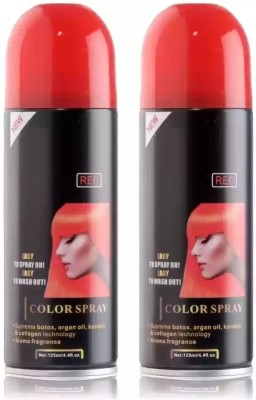 Jiwoo HAIR COLOUR SPRY FOR MEN AND WOMEN , RED