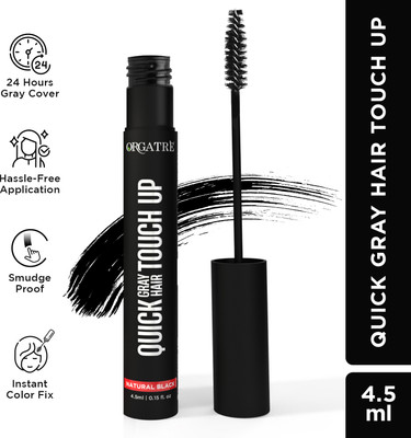 Orgatre Instant Hair Colour Touch Up Stick - Natural Black Root Touch Up, Smudge-Proof , Black