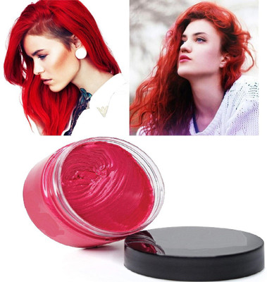 REIMICHI cream wax washable instant hair color red , Red