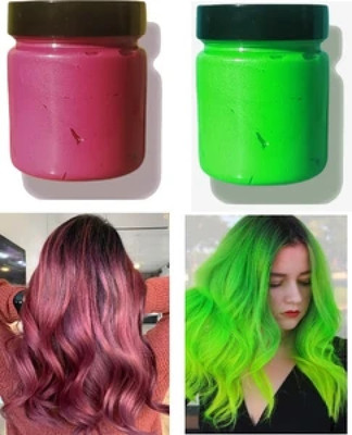 GABBU GREEN & ROSE GOLD COLOR HAIR WAX , ROSE GOLD, GREEN , rose gold, green
