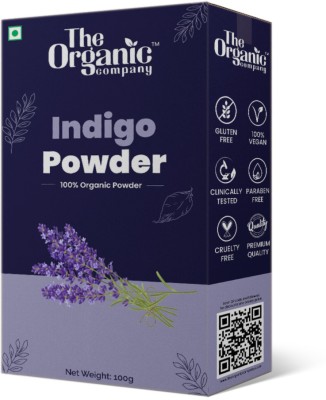 The Organic Company Indigo Leaf Powder For Hair | Indigo Dye | Long Lasting | Natural Hair Colour , Green