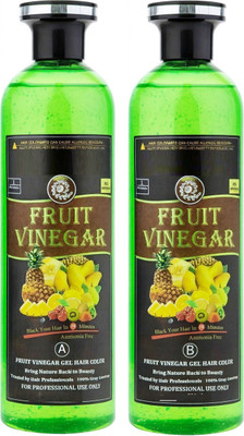 Morbee Fruit Vinegar Hair Gel Based Color , Natural Black Color Dye for Hair Care D , Natural BLACK