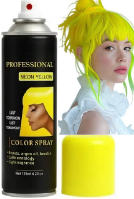 EVERERIN New Neon Yellow Ultra Glow Instant Hair Color Spray , neon yellow