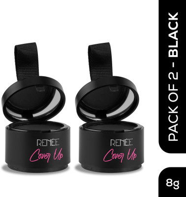 Renee Cover-Up Hair Powder, Helps Cover Grey Roots & Bald Spots Instantly Pigmented 4g , Black