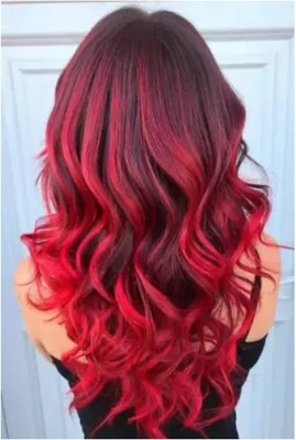 GABBU HAIR COLOR CREAM WAX RED COLOR HAIR WAX , RED