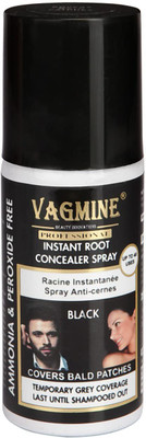 Vagmine INSTANT ROOT CONCEALER SPRAY BLACK - PACK OF 2 , Black