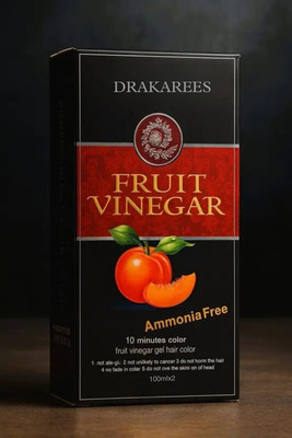 Drakarees Fruit Vinegar Gel Organic Hair Color For Men & Women , Black