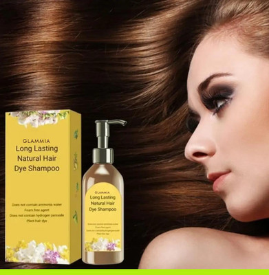 GLAMMIA Japani Hair Dye Shampoo Color in 10 Minutes for Daily Use , Black