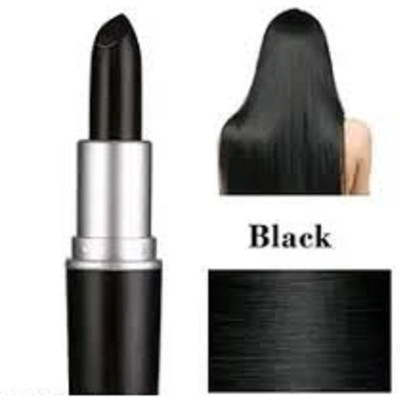 Lui Pui Hair Loss One-Time Lipstick-style Hair Dye Temporary Cover Pack of 1 , black
