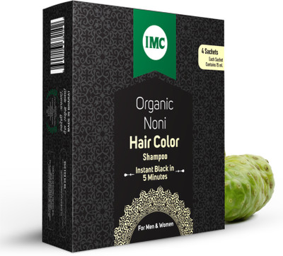 IMC Organic Noni Hair Colour Shampoo | Dye & Grow, 10 Minutes, Reduces Hair Fall , Black