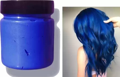 Wonholli Temporary BLUE HAIR WAX Color and Styling Wax , Blue