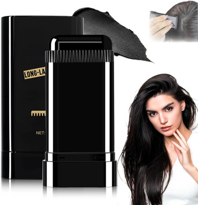 adbeni Black Hair Color Stick | Waterproof & Sweat-Proof Grey Hair Coverage Touch-Up , BLACK