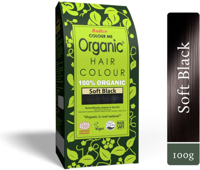 Radico Colour Me Organic Allergy Safe Hair Colour for Men & Women | No Ammonia & PPD , Soft Black