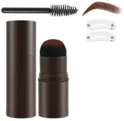 GFSU - GO FOR SOMETHING UNIQUE Hairline Shadow Eyebrow Stamp Powder Stick Brown Instant Color Sponge , brown