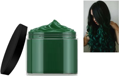 GABBU Temporary instant Dark Green hair color wax washable for man & woman Hair Wax(100 g)