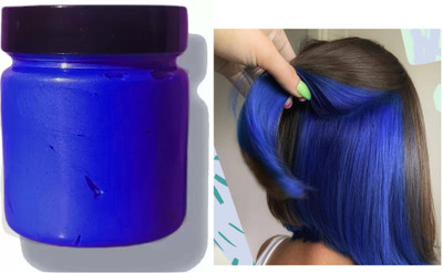 Yuency best washable temporary hair color wax blue , blue