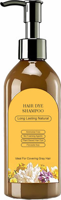 Ovlin Japanese Long Lasting Natur Hair Day Shampoo | Ammonia-free, Plant-base Hair Dye , BLACK
