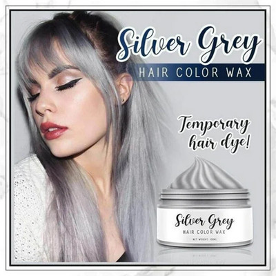 Yuency Gray Styling Hair Temporary Color Wax , GREY