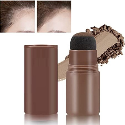 Emijun Professional Eye Brow powder Stamp Eyebrow Stamper + 3Pcs Stencil + 1Pcs Brush 10 g(BROWN)