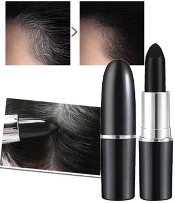 GFSU - GO FOR SOMETHING UNIQUE One-Time Hair dye Instant Gray Root Coverage Hair Color lipstick , BLACK