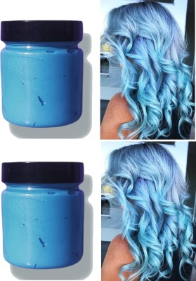 HUZURLU Combo Parties And Special Instant Hairstyle Volume Wax , sky blue