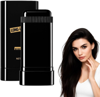 FLORERO Hair Color Stick, Waterproof Grey Hair Coverage for Men & Women, Easy Apply , Black