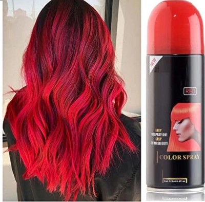 Jiwoo washable instant hair color spray for man and woman , red