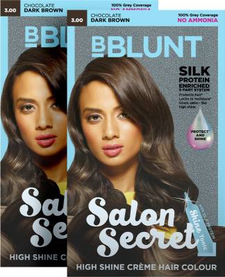 BBlunt Salon Secret High Shine Crème Hair Colour - Chocolate Dark Brown ,  Chocolate Dark Brown - Price History