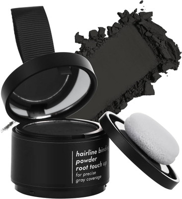 AFARAXIA Use Hairline Powder, Hair Powder, Magic Retouch Hair Concealer , BLACK