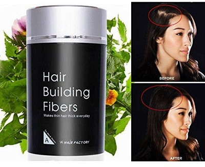 YAWI Black ReGrowth Hair Building Fiber Hair Hair Volumizer Fiber Hair Fiber(22 g)