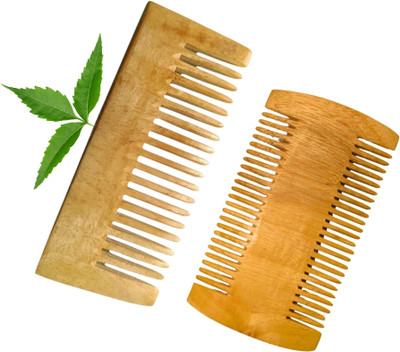 MICLAC Neem Wood Shampoo & Lice Kangi for Dandruff and Hair fall control Combo