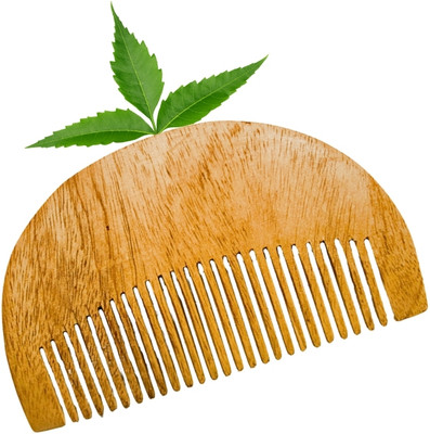 MICLAC Kaachi Neem Wooden Beard Comb Neem Wooden Comb Soft on Beard 1PCS