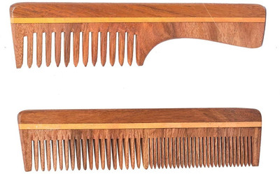 Athrav Hosiery Neem Wooden Comb Big Combo