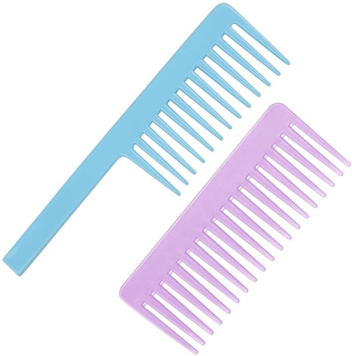 Notch Broad Tooth Hair Detangling Comb | Wide Teeth Comb (Multi) Set of 2pc