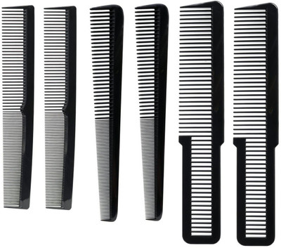E-DUNIA 6 PCS OF Beard Comb For Men Professional Styling Anti Static Heat Resistant
