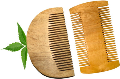 MICLAC Kacchi neem Beard & Lice comb Set