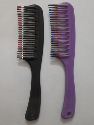 Dash Pro Anti-Static Hair Comb Set–Pack of 2 | Detangling & Styling Comb | Durable Design