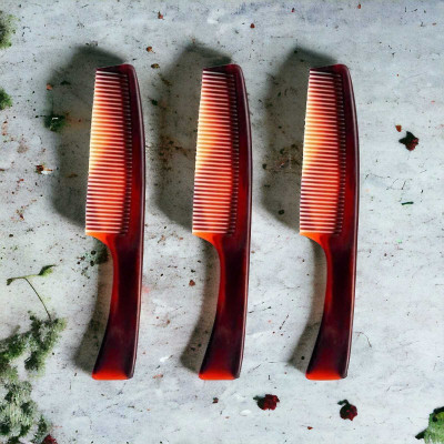 MICLAC Pocket small combs with handle for men (pack of 3)