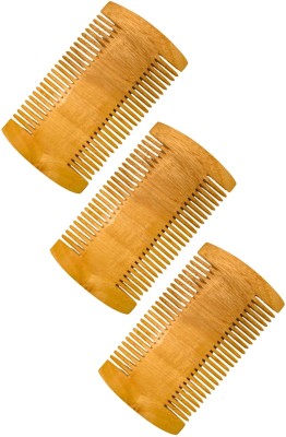 MICLAC Neem Wooden Hair Care Lice Removal Comb 3PCS