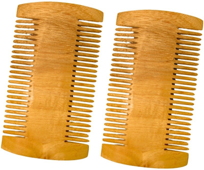 MICLAC Neem Wooden Gentle Lice and Nits Removal Tool for Easy Use 2PCS