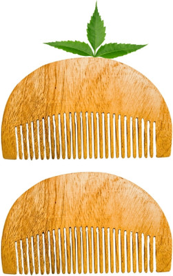 MICLAC Home And Salon Use Comb for Beard Anti Static Beard Comb 2PCS
