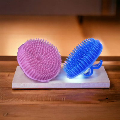 MICLAC Hair comb for men round soft brush pack of 2