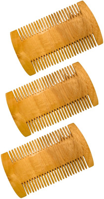 MICLAC Neem Wooden Fine Teeth Versatile Lice Removal Tool 3PCS