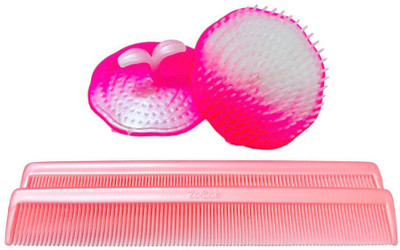 SHD COLLECTIONS Hair Comb Brush set of 2 and Small Comb set of 2