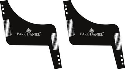 PARK DANIEL Boomerang Z Shaper Beard Comb For Beard Shaping & Styling Combo Pack Of 2 Pcs