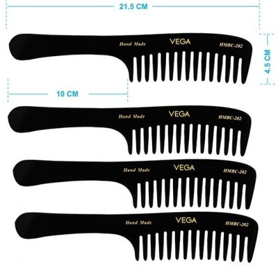 VEGA Shampoo Comb - HMBC-202 Pack of 4